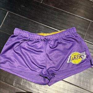 Lakers NBA woman shorts